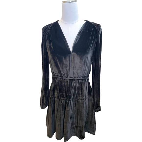 NEW ULLA JOHNSON audrey dress in noir - Picture 4 of 5